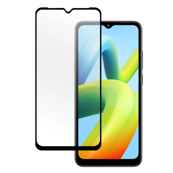 Стекло защитное PERO Full Glue для Redmi A1+, черное